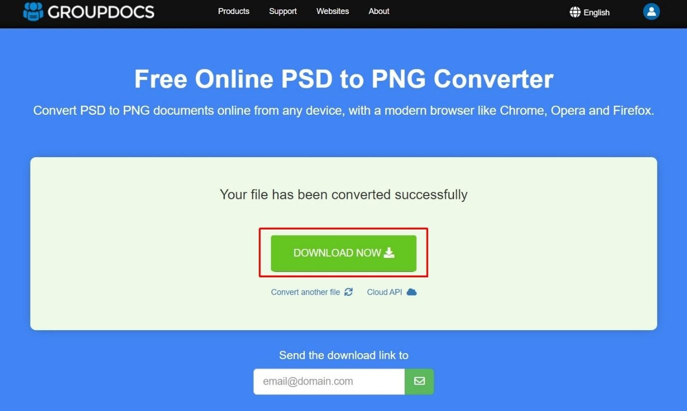 Conversión por lotes de PSD a PNG
