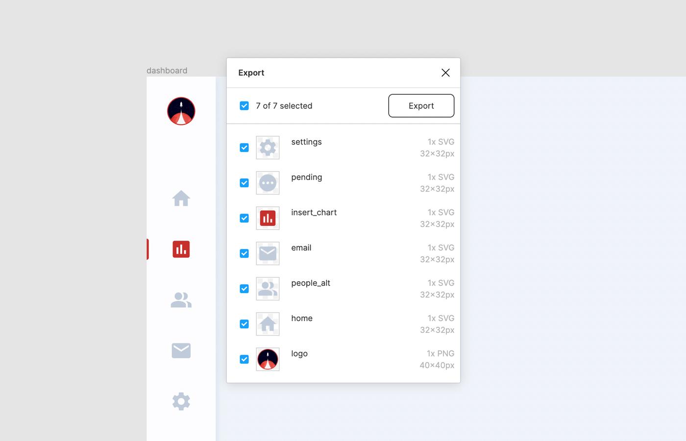 Exportar recursos desde Figma