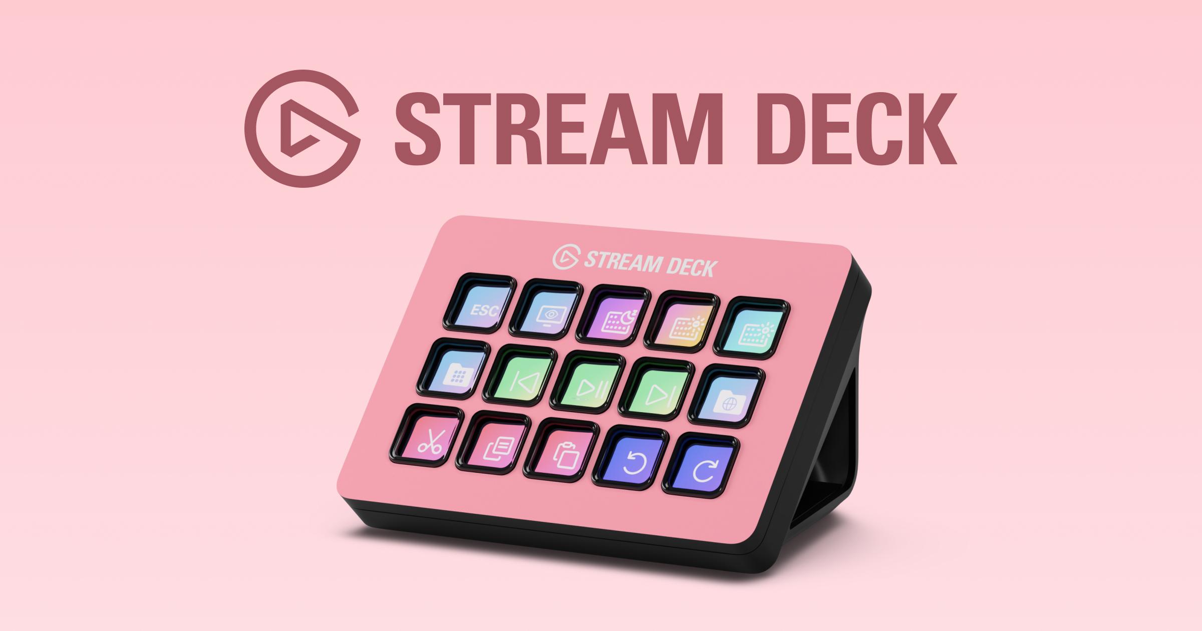 Panel de control con teclas programables para streaming