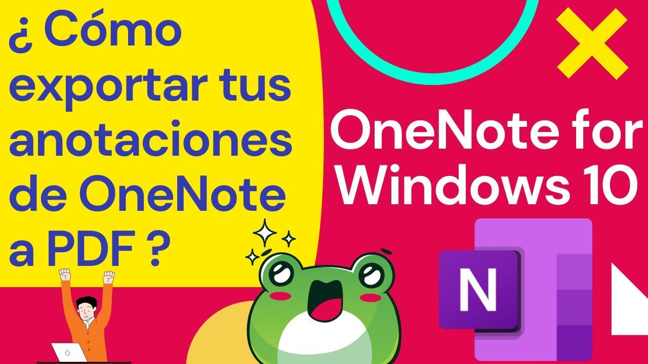 Opciones de exportación de OneNote