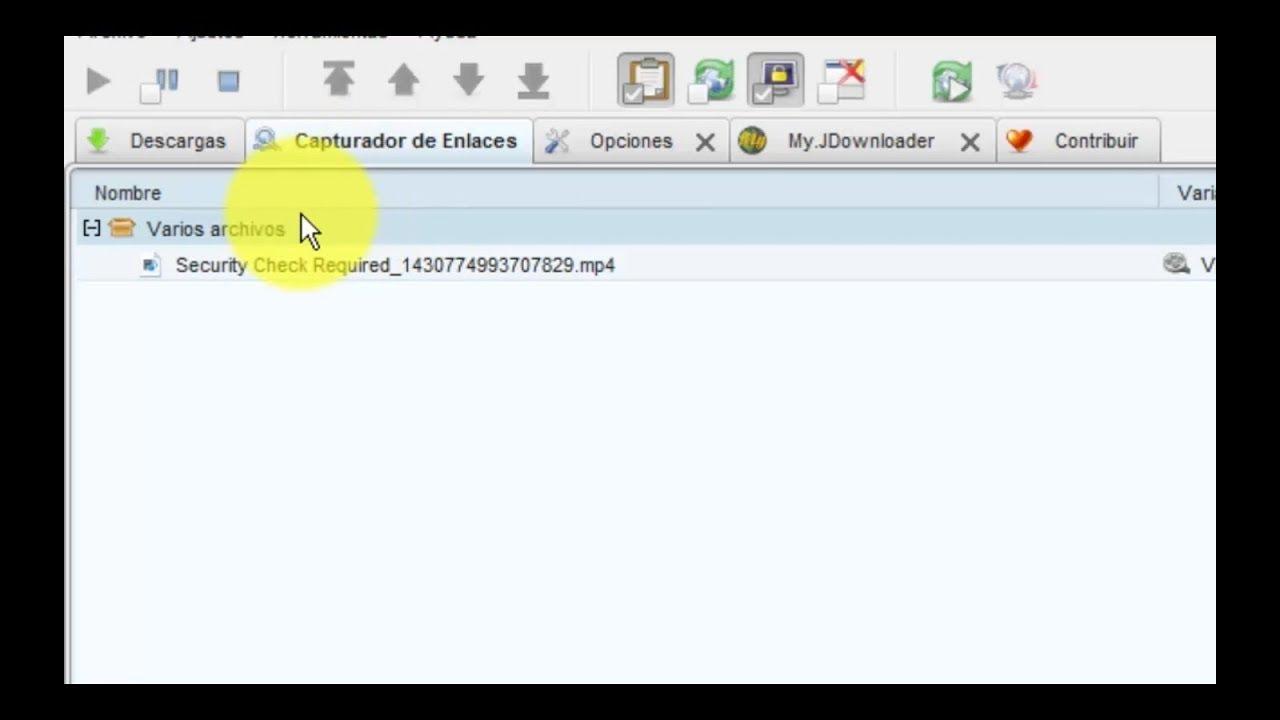 JDownloader no detecta enlaces