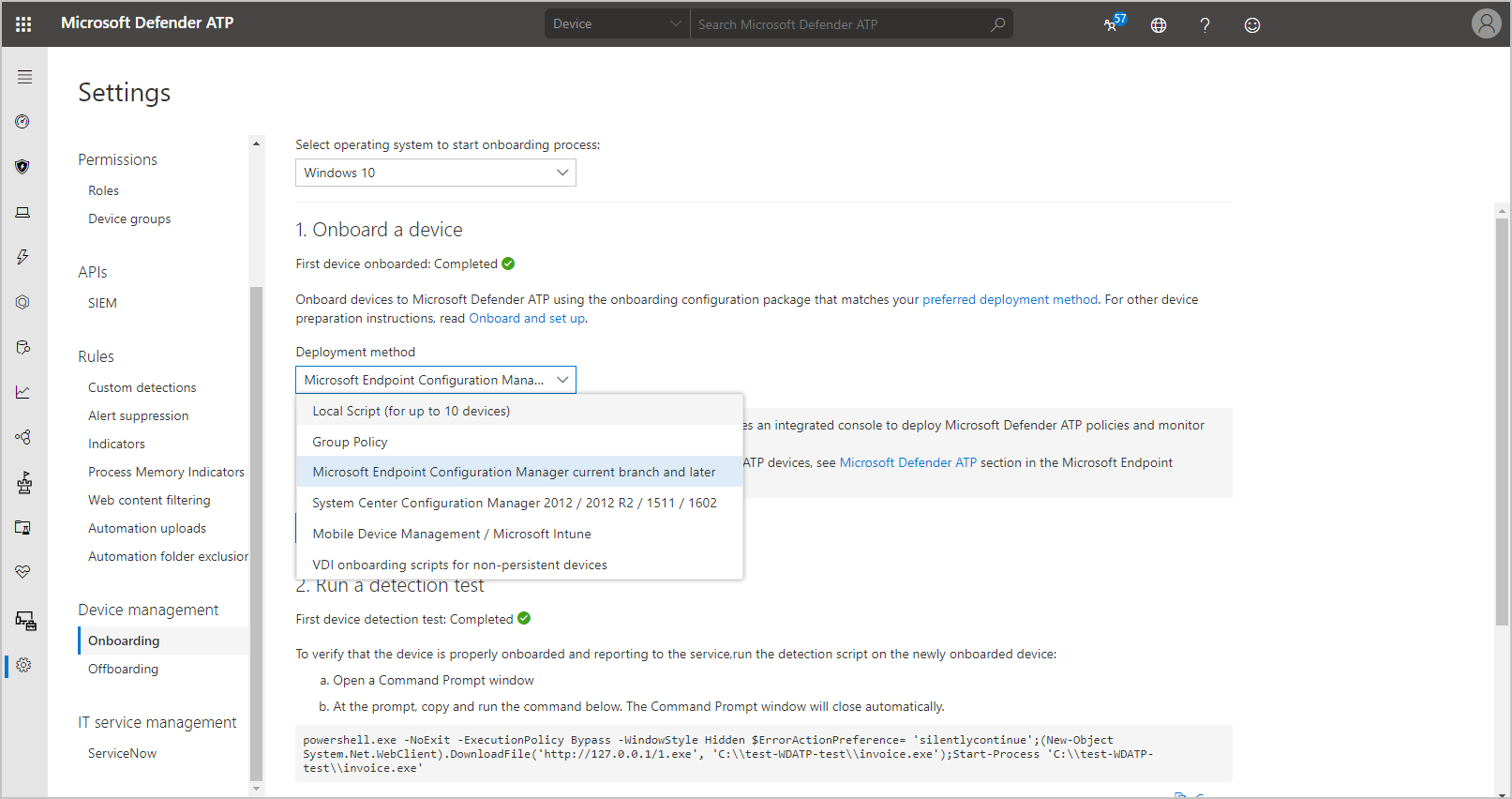 Monitorizar endpoints con Microsoft Defender ATP