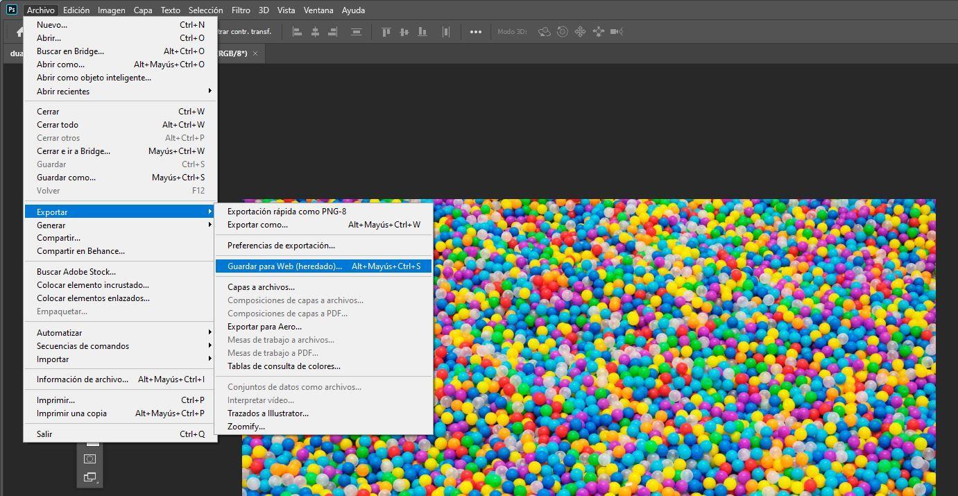 Comparación de formatos de imagen JPG PNG GIF y WebP