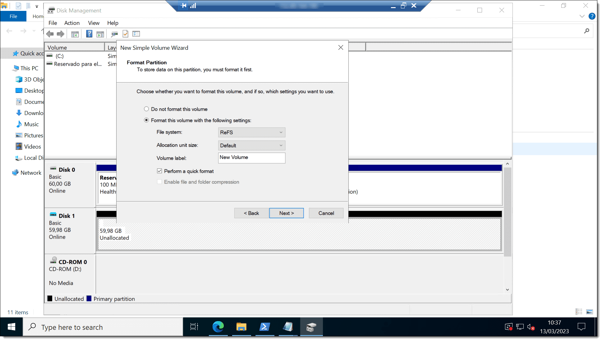Comparativa ReFS vs NTFS