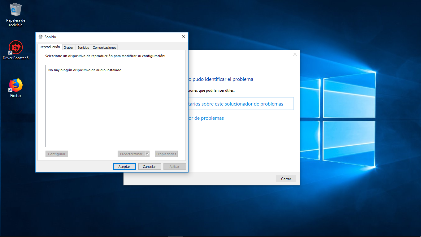 Drivers de audio dañados en Windows