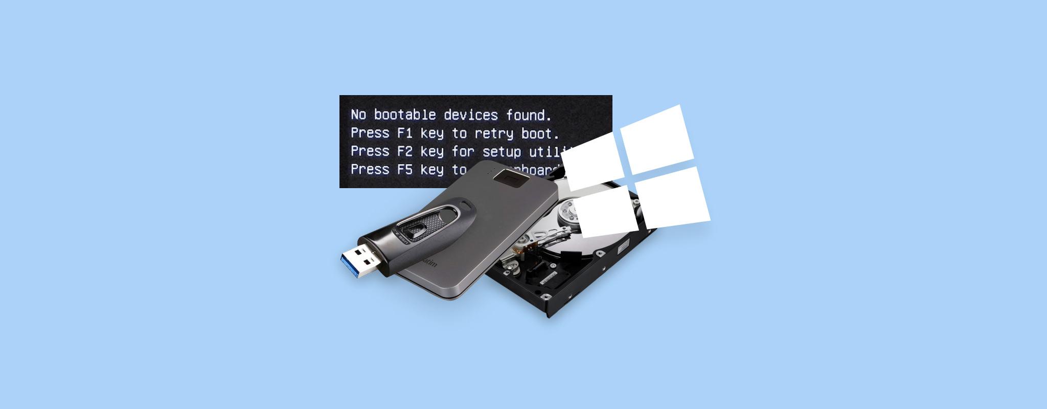 Significado error No Boot Device Found
