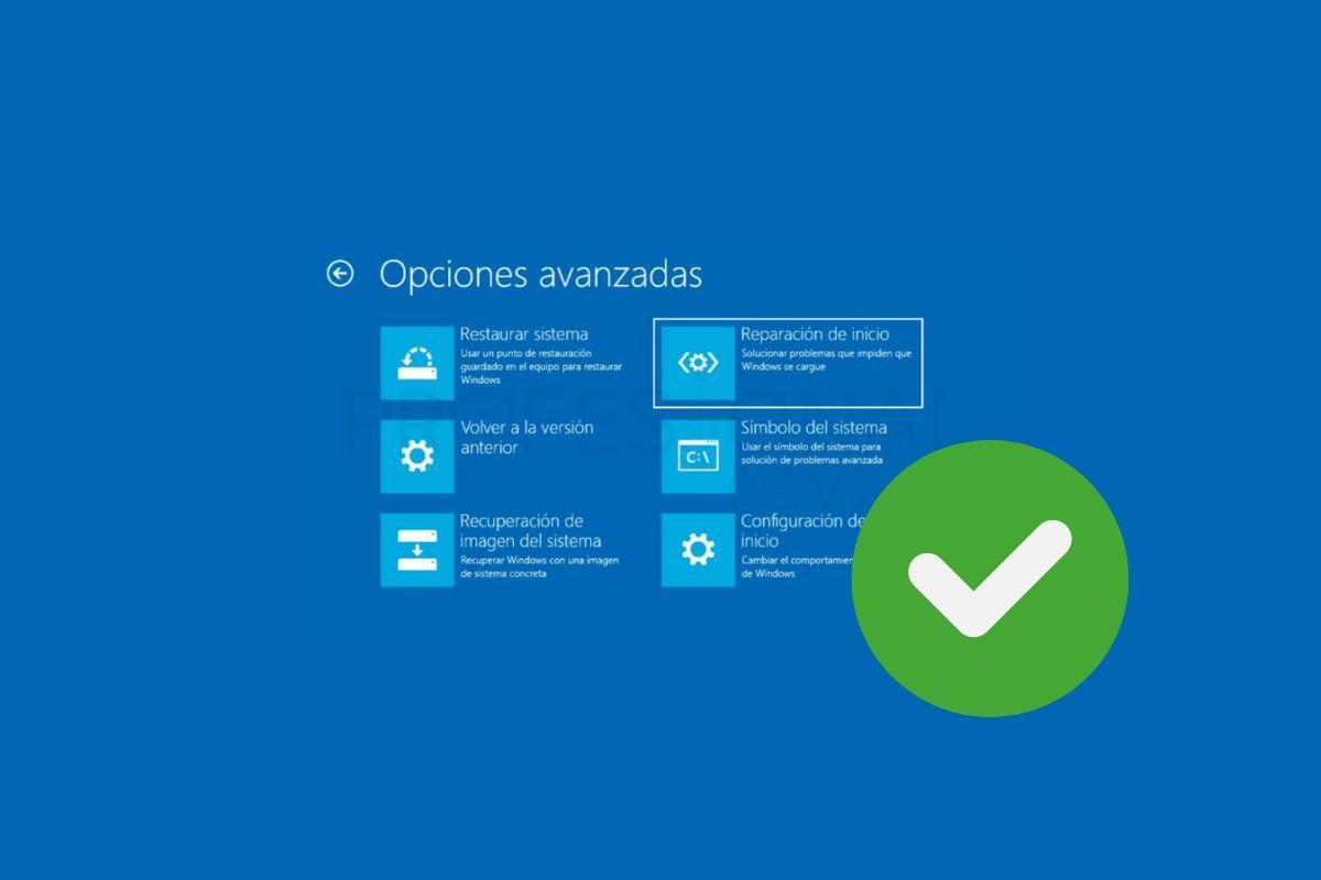 Recuperar Windows con WinRE tras fallos criticos