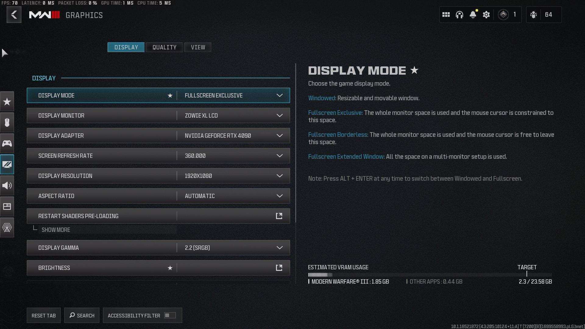 ajustes graficos que mas afectan a FPS
