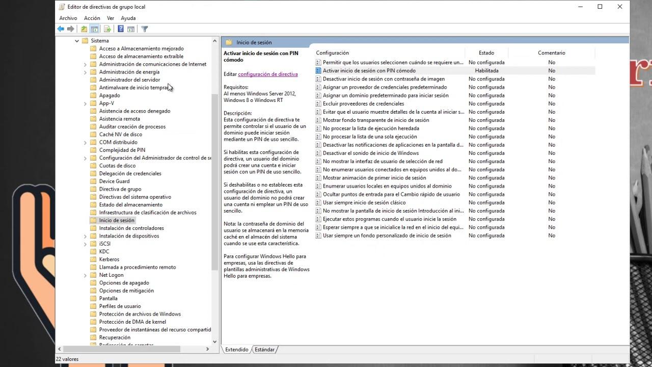 Implementar Windows Hello en dominio