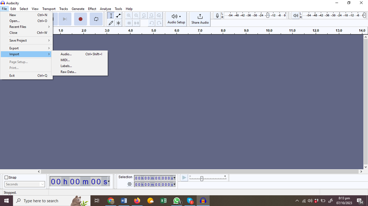 eliminar ruido de fondo en Audacity