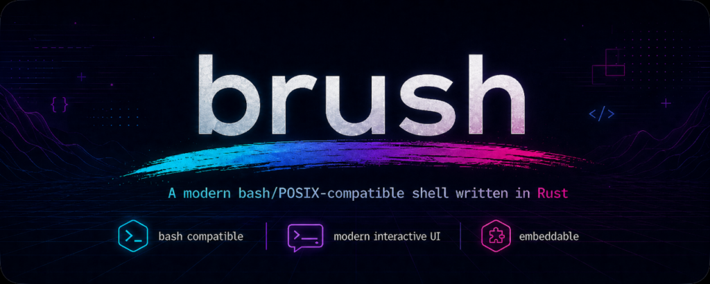 qué es Brush shell basado en rust