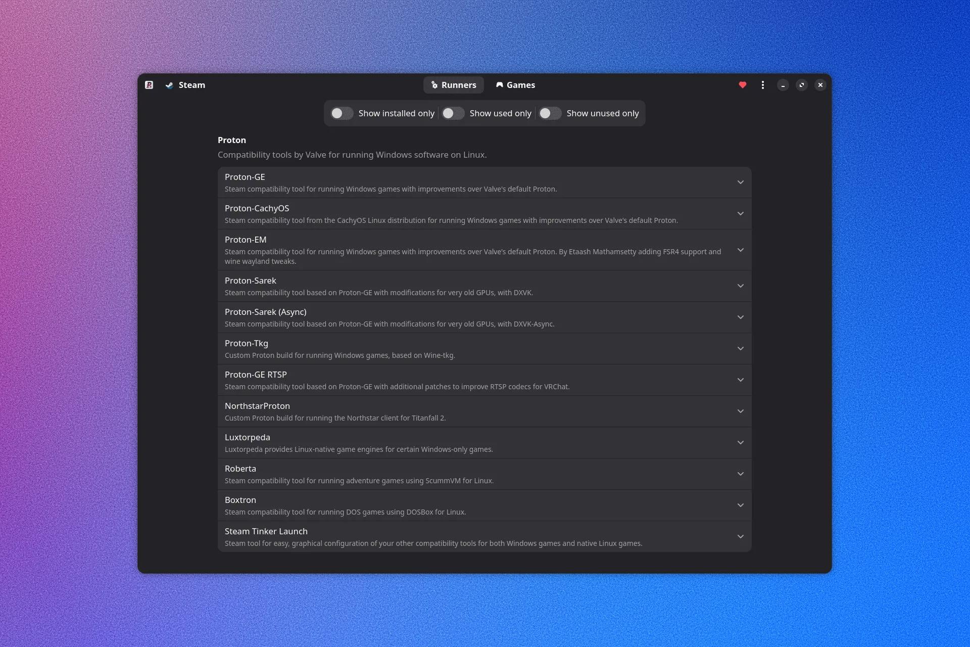 ProtonPlus para Linux