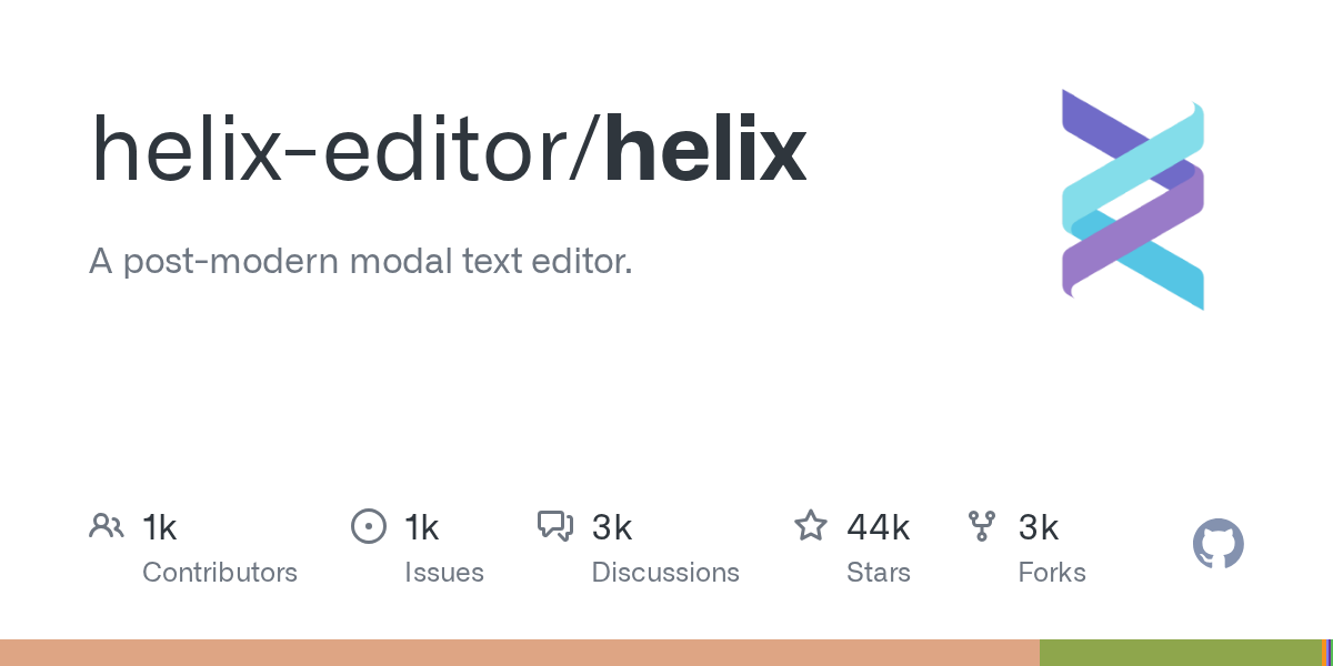 Interfaz del editor modal Helix Editor