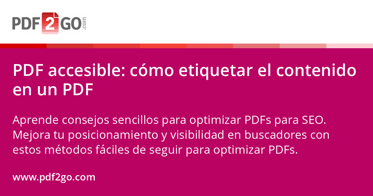 PDF accesible con etiquetas
