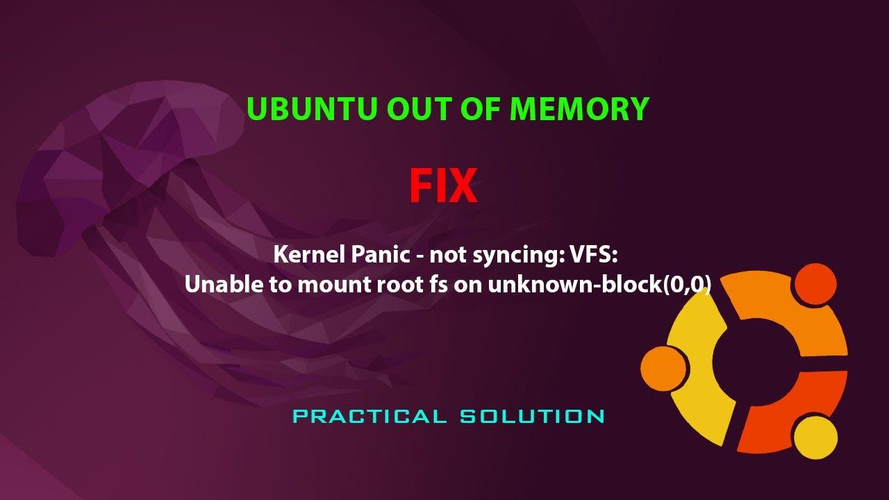 Significado del kernel panic VFS unable to mount root fs