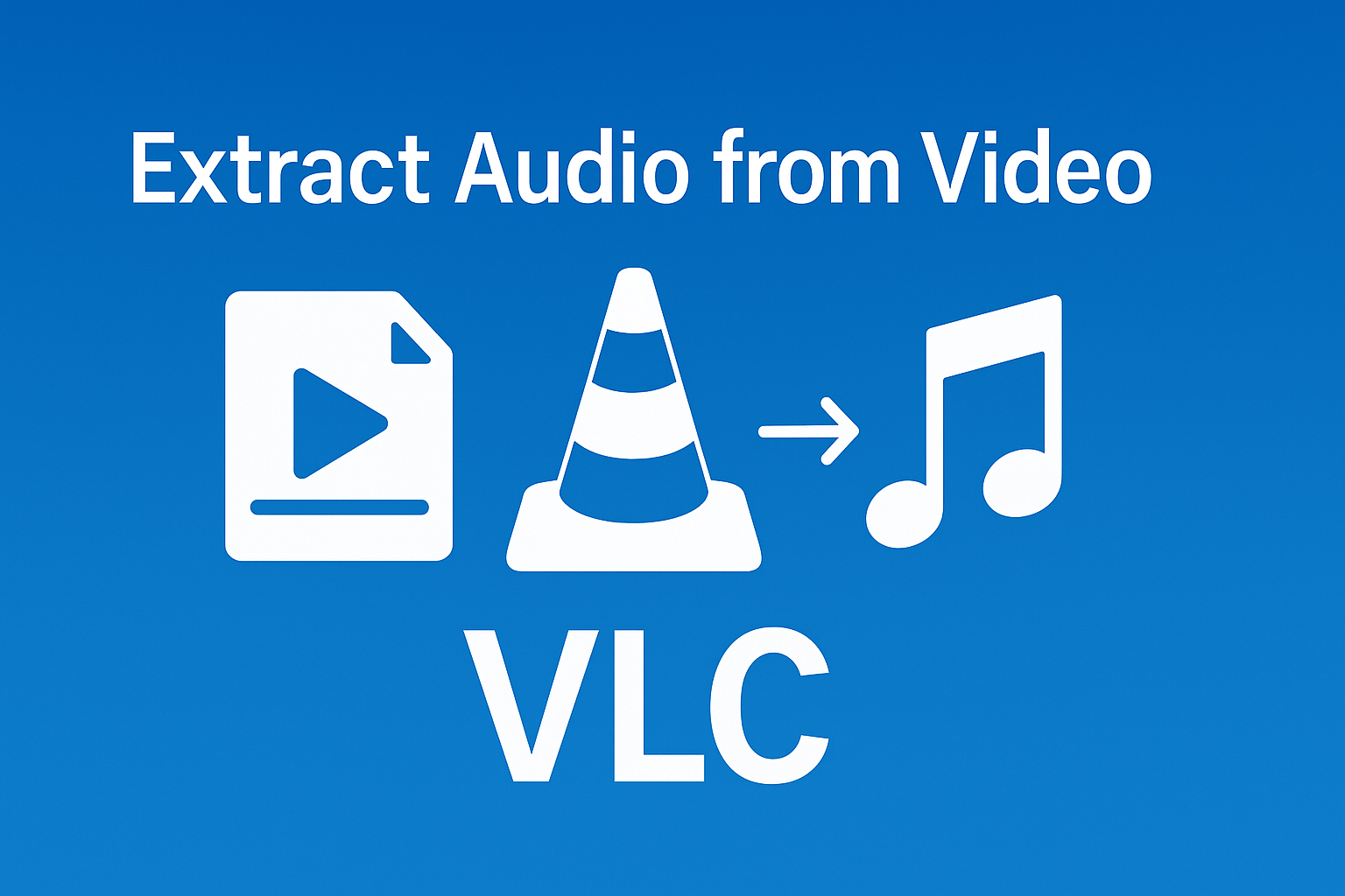 Extraer audio con VLC
