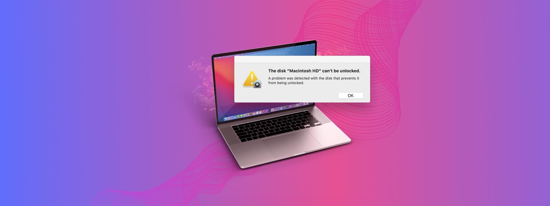 Desbloqueo de disco APFS