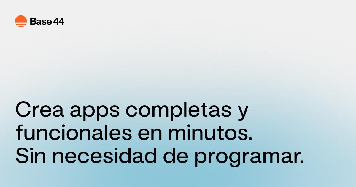 Creación de apps