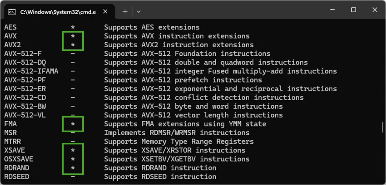 Compatibilidad de instrucciones x86 Compatibilidad de instrucciones x86