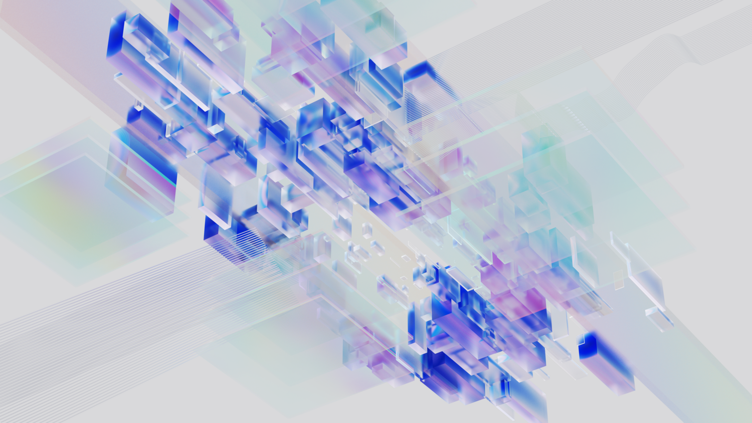 Arte digital abstracto y colorido, ejemplificando los resultados visuales de la generación de imágenes por IA.